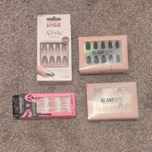 KISS & GLAMNETIC Press-On Nail Set Bundle